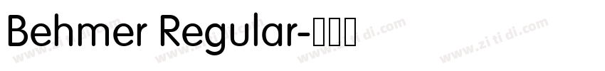 Behmer Regular字体转换